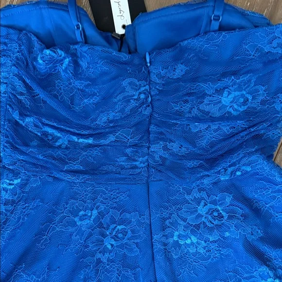 Elegant Royal Blue Formal Dress - Picture 6 of 8